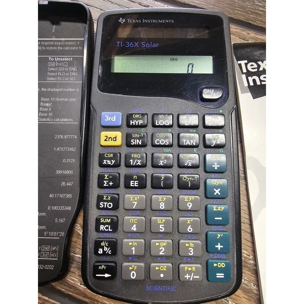 Texas Instruments TI-36X Pro Scientific Calculator With Cover & Manual‎